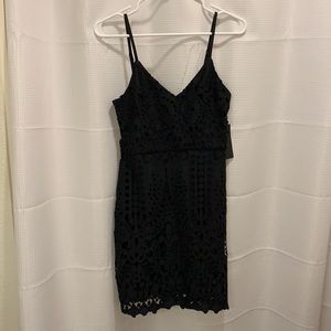 Lulu Black Lace Mini dress
